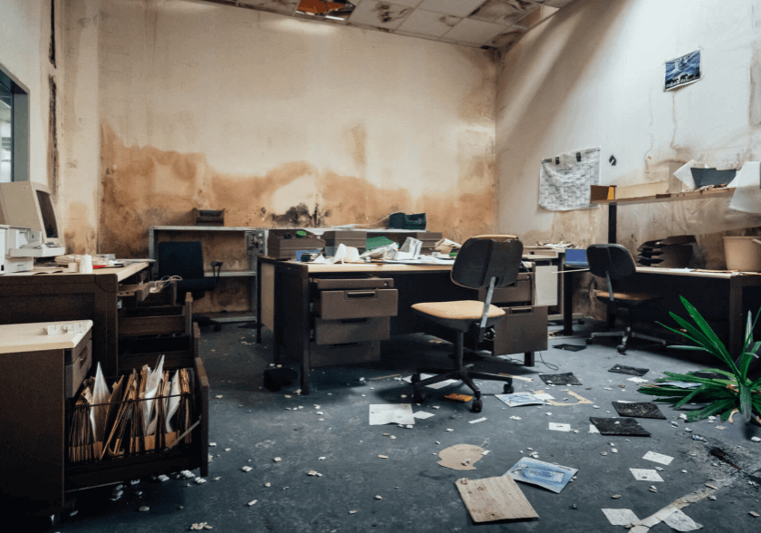 abandoned office