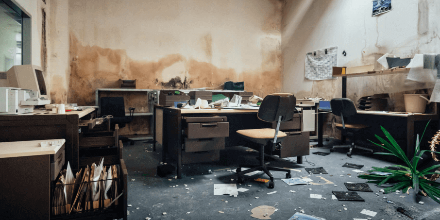 abandoned office